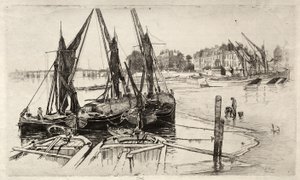 Chelsea, nr. 1, 1886 door Joseph Pennell