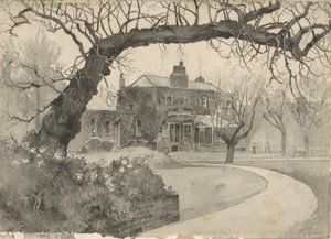 Chelsea Rectory door Joseph Pennell
