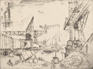 Kranen in Duisburg, 1910