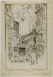 Vierverdiepingenhuis door Joseph Pennell