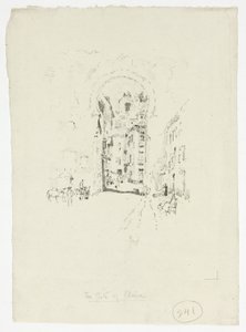 Poort van Elvira, Granada door Joseph Pennell