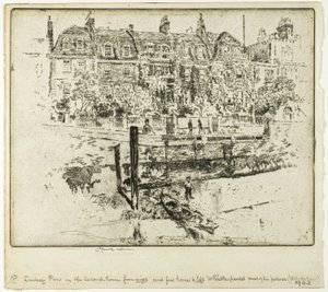 Lindsay Row, Chelsea door Joseph Pennell