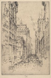 Lower Broadway door Joseph Pennell
