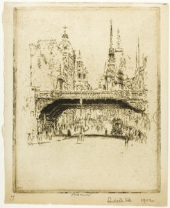 Ludgate Hill door Joseph Pennell