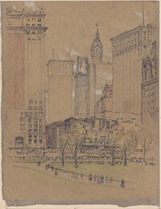 New York, het Oude en het Nieuwe door Joseph Pennell