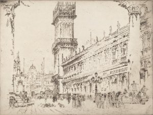 Herbouw van de Campanile, Venetië, No.II, 1911