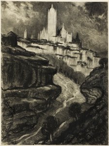Segovia door Joseph Pennell