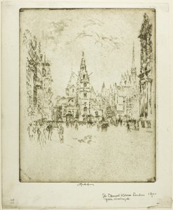 St. Clement Danes door Joseph Pennell
