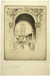 Zwaan bij Leadenhall door Joseph Pennell