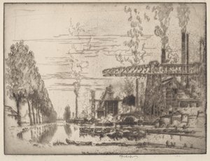 Het Kanaal van Brussel, Een Moderne Hobbema door Joseph Pennell