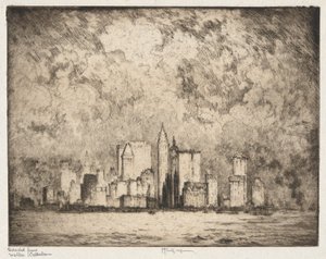 De stad in 1915
