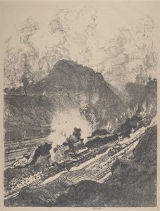 De Snee vanuit Culebra door Joseph Pennell