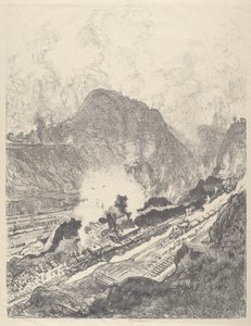 De Snee vanuit Culebra door Joseph Pennell