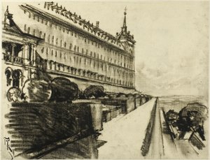 Het eindeloze Escorial door Joseph Pennell