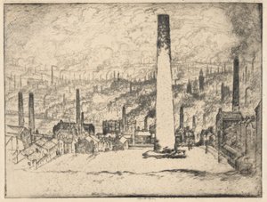 De Grote Schoorsteen, Bradford door Joseph Pennell
