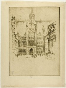 De Gildehal door Joseph Pennell