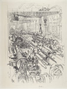 De Kanonnenwinkel door Joseph Pennell