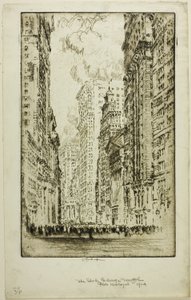 De beurs door Joseph Pennell