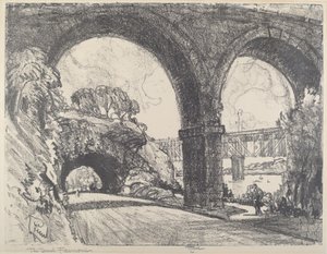 De Tunnel in het Park door Joseph Pennell