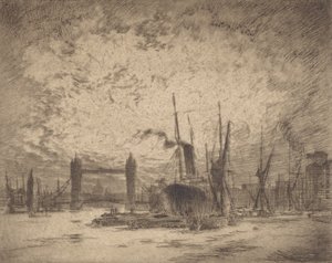 Tower Bridge, Avond, 1905