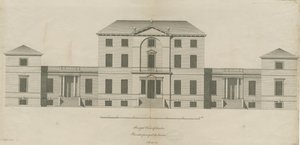 Sandon Hall: gravure, nd [1769-1771]