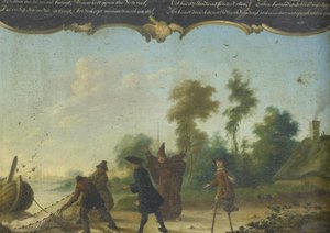 Allegorie op vrije liefde door Joseph Pierre Vianey