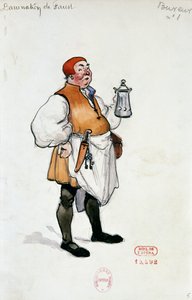Kostuum voor het karakter van gastheer in Damnation of Faust door Hector Berlioz door Joseph Porphyre Pinchon