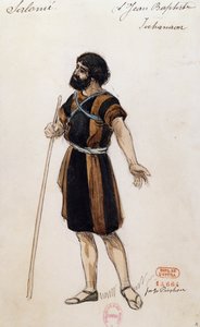 Giovanni Battista voor Salome, door Richard Strauss, uitgevoerd in de Opera Garnier in Parijs, 3 mei