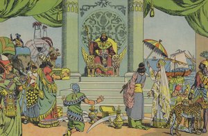 Salomo in zijn Glorie door Joseph Porphyre Pinchon