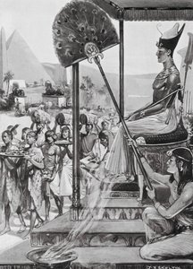 Hulde brengen aan Ramses II, XIXe Dynastie door Joseph Ratcliffe (after) Skelton