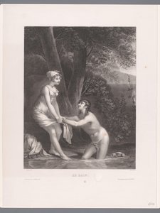 Daphnis en Chloë badend