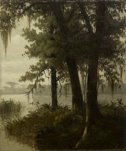 Moerasscène door Joseph Rusling Meeker