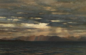 Zonsopgang boven de noordwestkust van Skye