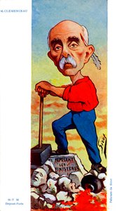 Georges Clemenceau - karikatuur door Sirat