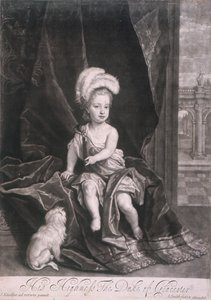 William, hertog van Gloucester, als kind