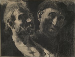 Mijnwerkers door Joseph Stella
