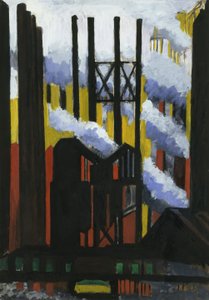 Steel Mill door Joseph Stella