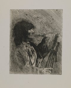 Zonder titel - Man met doedelzak door Joseph Stella