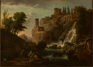 Frans: Les Cascatelles de Tivoli Landschap van Tivoli