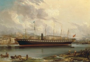 Maiden voyage of the Great Britain 1856