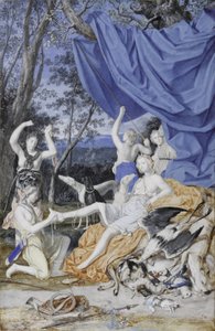 Frans: Marie-Thérèse van Oostenrijk als Diana door Joseph Werner the Younger