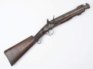Donderbus met veer bajonet uitgegeven aan Ierse Vrijwilligers, ca. 1815 door Joseph Wood