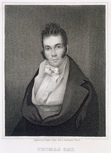 Thomas Say (1787-1834), gegraveerd door Henry Hoppner Meyer (1787-1847) door Joseph Wood
