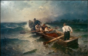 Achtervolging van stropers door Joseph Wopfner