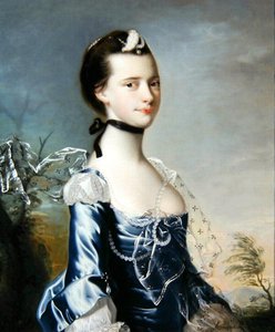 Portret van Elizabeth Copestake door Joseph Wright of Derby