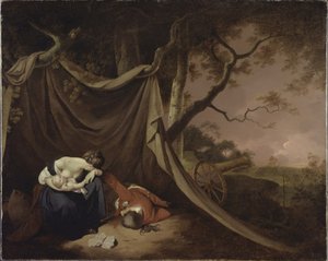 De Dode Soldaat, c.1789 door Joseph Wright of Derby