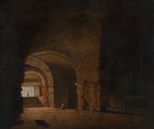 De gevangene door Joseph Wright of Derby