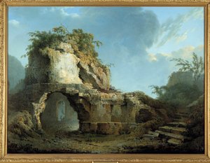 Het graf van de Romeinse dichter Vergilius (70-19 v.Chr.) door Joseph Wright of Derby