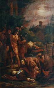 De dood van paltsgraaf Otto van Beieren door Joseph von Fuhrich