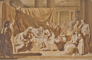 Dood van Achilles door Joseph von Fuhrich